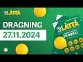 Paf Låttå dragningen 27 november 2024.