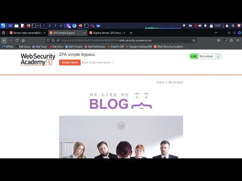 Bypassing 2FA via Forced Browsing | PortSwigger Web Security Academy 
