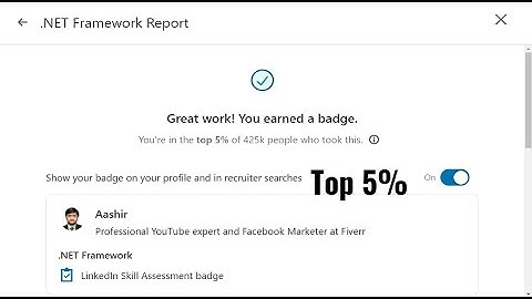 Linkedin .NET Framework Test Passed in 2020 | Q&A | Top 5%