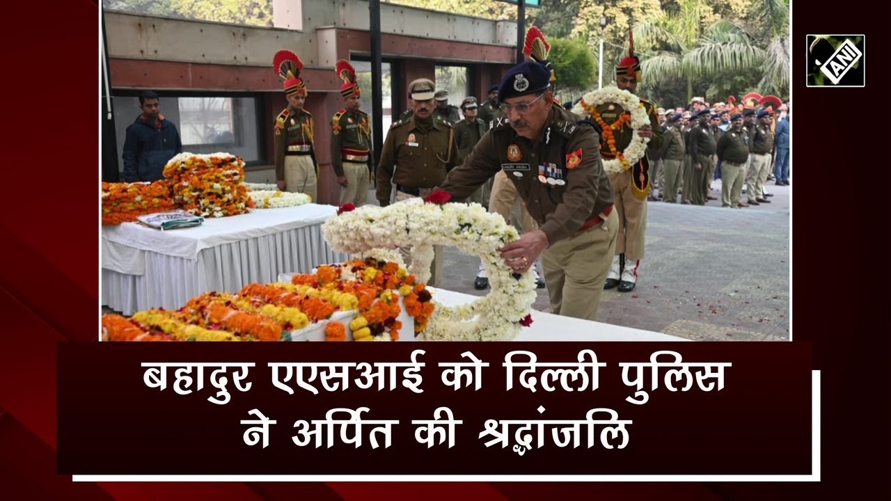 CP Delhi paid homage to brave ASI Shambhu Dayal -  Delhi Police
