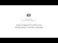 Court of appeal  civil division  court 70 live stream