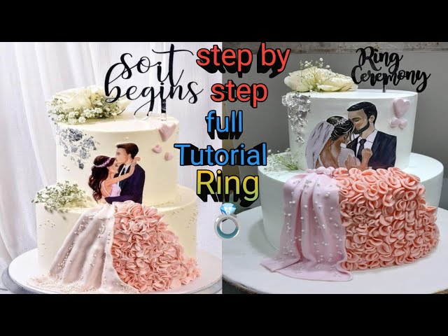 Engagement Cake Designs 2022/Ring Ceremony Cake Ideas/Just Engaged Cake  Designs/Wedding Cake/Cakes - YouTube