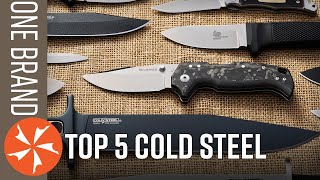 Top 5 Cold Steel Knives  One Brand Collection Challenge