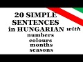 20 easy sentences in Hungarian | Hungarian for Beginners