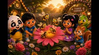 TUSKIE TALES – Buzz Buzz Busy Bees 🐝🌸 | Fun Learning Song for Kids
