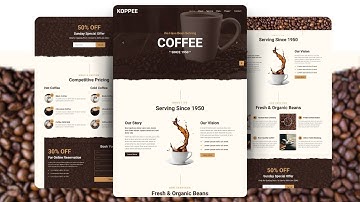 How To Make Coffee Shop Website Using HTML CSS & JavaScript | Coffee Shop Website HTML CSS