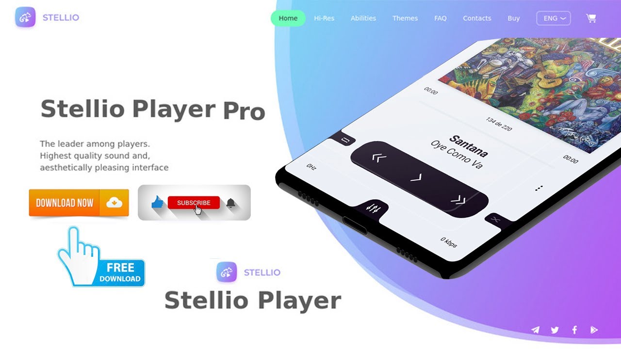 Premium Music Player Stellio Pro Version For Andriod YouTube