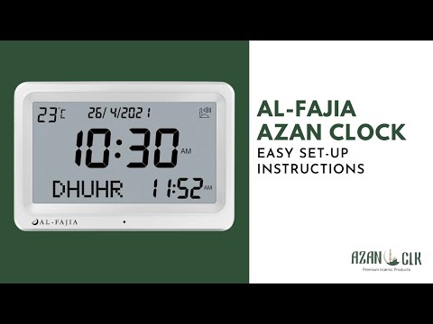 [How-To] Guide: Easy Step-by-Step Instructions for the Al-Fajia FAJ-113 Azan, Adhaan Desk Wall Clock