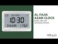 How To Guide Easy Step By Step Instructions For The Al Fajia FAJ 113 Azan Adhaan Desk Wall Clock