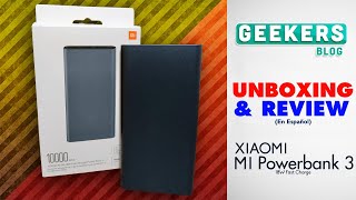 Xiaomi MI Power Bank 3, 10000mAh 18W Carga Rápida ⚡ | Unboxing/Review en Español