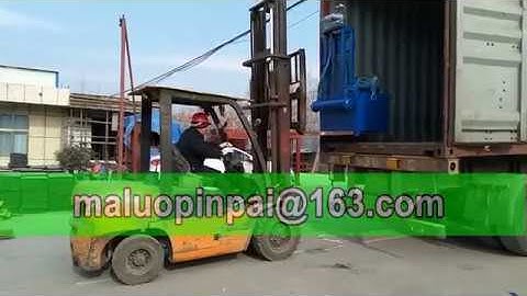 Load QT4-18 automatic concrete block making machine ina 40HQ container, delivery to Kenya customer