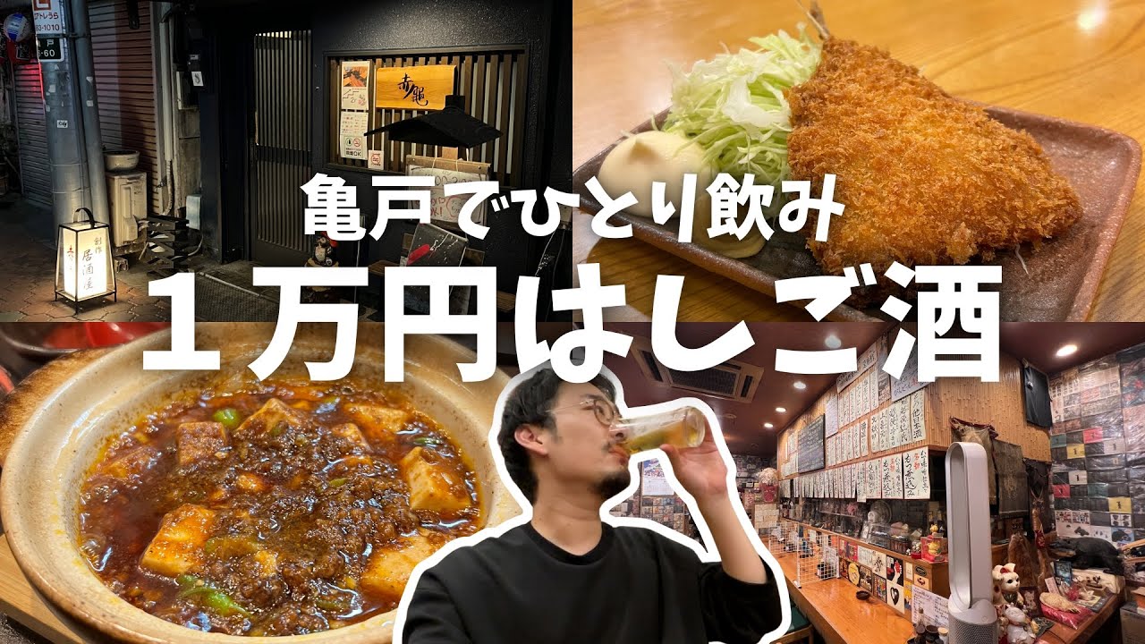 【一人飲み】亀戸で1万円はしご酒！最高な酒場を見つけてしまい4軒行くつもりが...