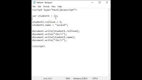 Creating Objects in JavaScript using Object Literal Notation - JavaScript #shorts 61 🚀