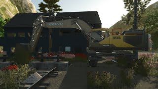 Ls25 Baustelle Baufeld Rückbau Und Baggertransport Landwirtschaft Sim 25