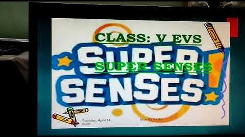 class-5 EVS: Ch-1 Super senses (part-1). By: Asad sir