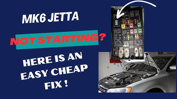MK6 Volkswagen Jetta code P0864, no communication with TCM, not starting here is the easy Cheap Fix!