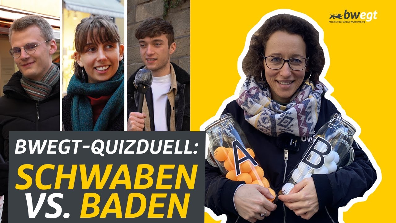 Schwaben vs. Baden: Ring frei für das bwegt-Quizduell