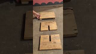 📌 Space Saving Wooden Foldable Stool &amp; Side Table ✨ #ramafurniture #shorts