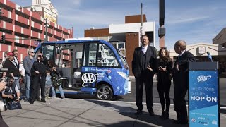 Las Vegas' self-driving bus crashes in first hour of service