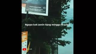 story wa || hari minggu ke hari senin