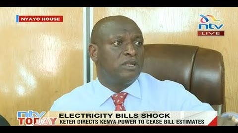 Energy CS Charles Keter addressing concerns on electricity billing