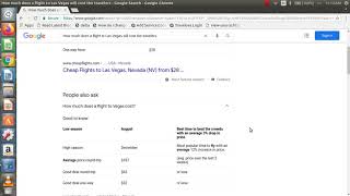 How much does a flight to Las Vegas will cost the travelers