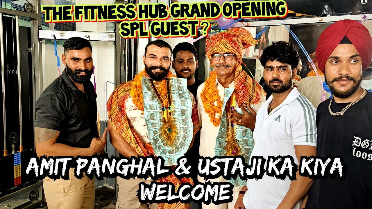 Amit Panghal & Ustaji Ka kiya Welcome 🙏 || और  कराये बाबा मोहन राम के दर्शन  @panghalfitness