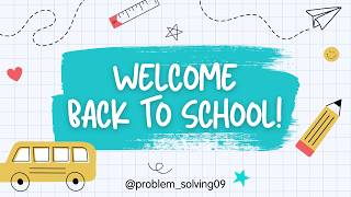 WELCOME BACK TO SCHOOL Fun Easy Learning Ideas for Kids