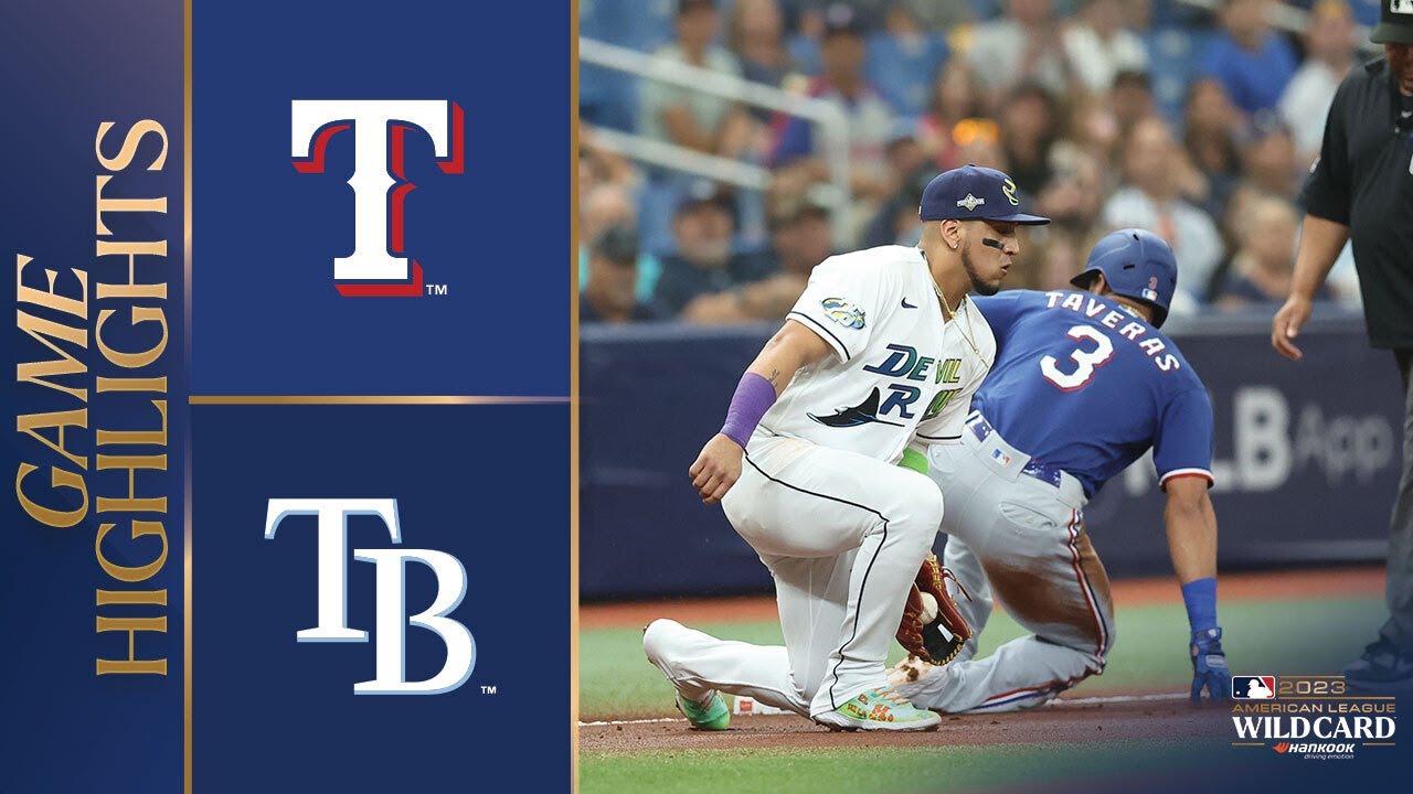 Rangers vs. Rays Wild Card Game 1 Highlights (10/3/23) | MLB Highlights