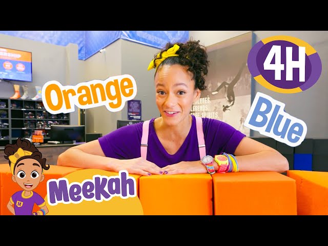 Meekah Sky Zone - Flips | 4 HOURS OF MEEKAH! | Educational Videos