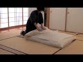 手作り木綿布団の作成画像-Handmade Japanese-made futon