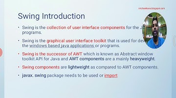 Swings Introduction video