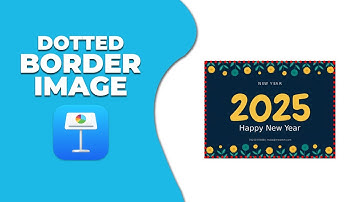 How to put dotted border to image in keynote