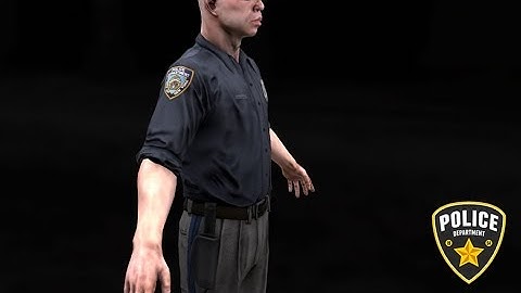 3DModels-Textures: Policeman animated model