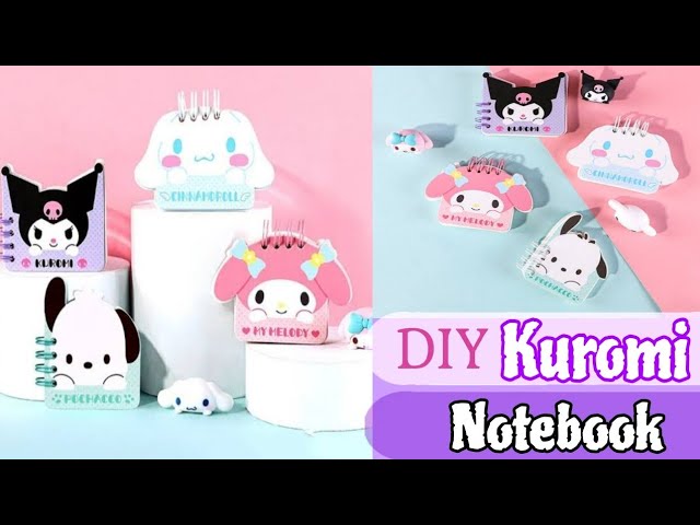 DIY Kuromi Notebook/ How to Make Kuromi Sanrio Notebook/ School