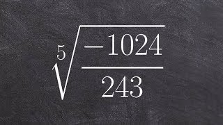 Simplifying the fifth root of a rational number