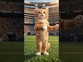 This Cute Cat Has Absolute Main Character Energy! ⚽🐾 #shorts