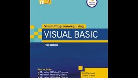 Visual Basic I Input/Output  I Ch # 04 I Hindi-Urdu
