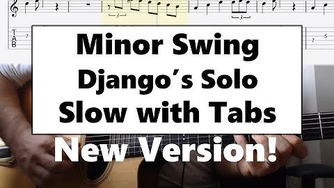Minor Swing guitar tab lesson slow