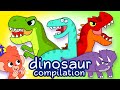 Dinosaur Puzzles for Kids | Scary Dinosaurs: T-Rex Spinosaurus and more with Club Baboo