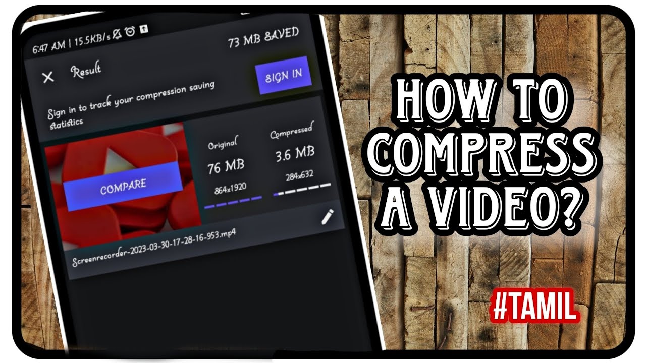Best Video Compress Best App Tamil just 1 Sec #compressor #youtube # ...