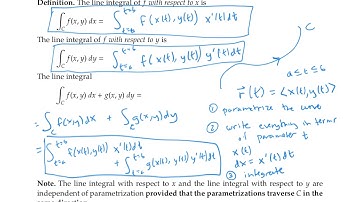 Line Integrals with Respect to x and y