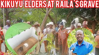 Kikuyu Elders Visit Raila Odinga's Grave At Kang'o Ka Jaramogi In Bondo Siaya County
