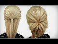 БЫСТРАЯ ПРИЧЕСКА ИЗ РЕЗИНКИ. БЕЗ ШПИЛЕК И ЗАКОЛОК. ПОШАГОВО! A Quick Hairstyle from an Elastic