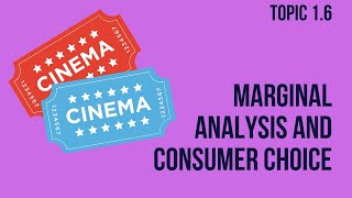 Topic 1.6: Marginal Analysis and Consumer Choice
