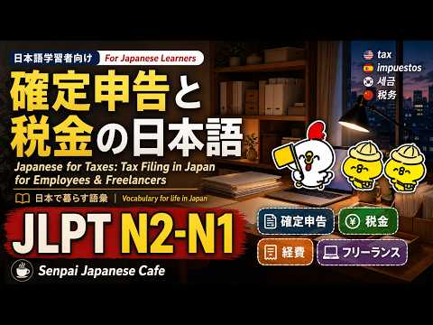 Japanese for Taxes: Tax Filing in Japan for Employees & Freelancers (JLPT N2-N1) | EP053