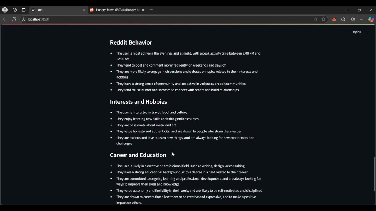 Reddit Agentic AI App Demo Video