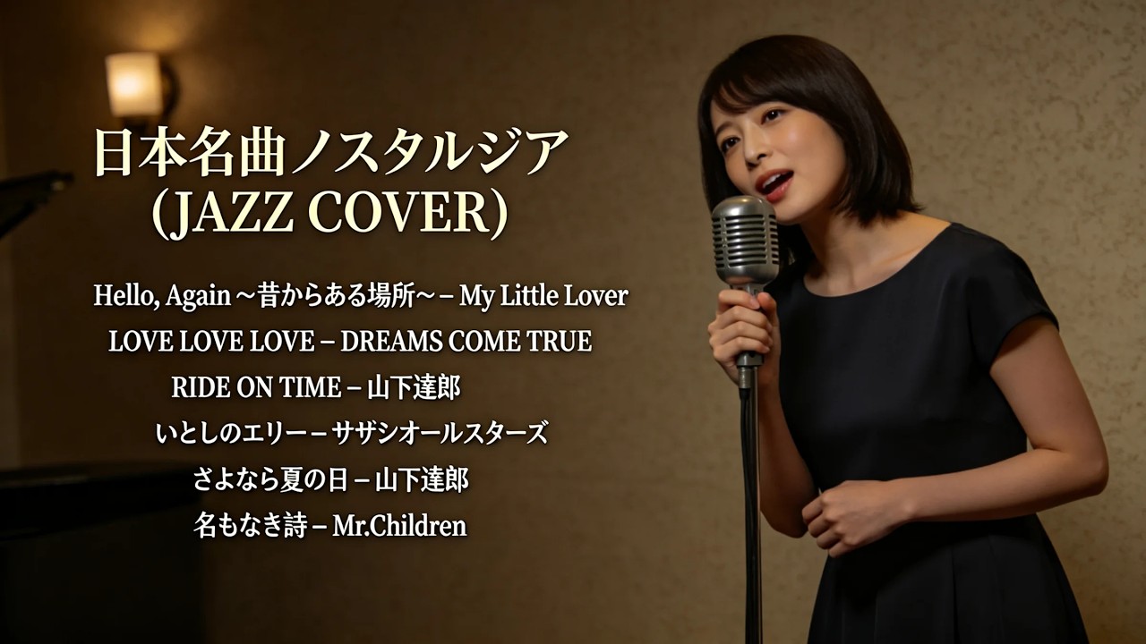 トップヒット・ジャズカバー｜日本クラシック名曲集 山下達郎・Mr.Children・サザンオールスターズ ほか【夜・カフェ・リラックス】