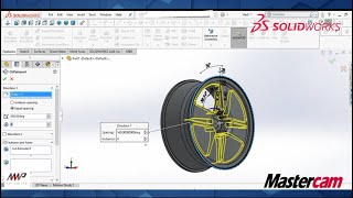Designing and Machining a Mag Wheel with SOLIDWORKS and Mastercam