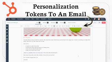 How to add personalization tokens to an email in HubSpot